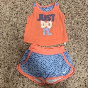 Nike shirt and shorts set